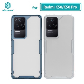 Ốp lưng cho redmi k50 nillkin nature series pro mềm tpu ốp lưng cho xiaomi redmi k50 pro