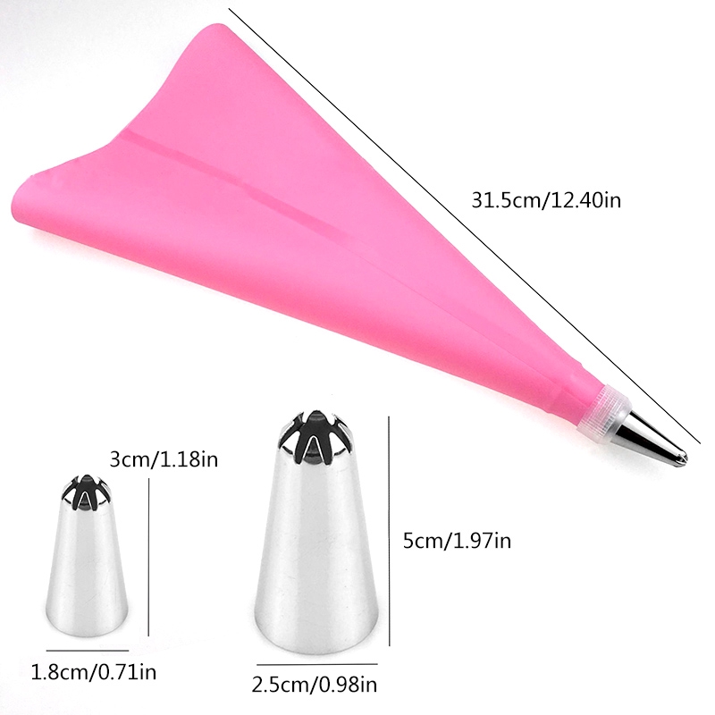 Set 8 / 12 / 16 / 26 Đuôi Bắt Bông Kem Bằng Silicone