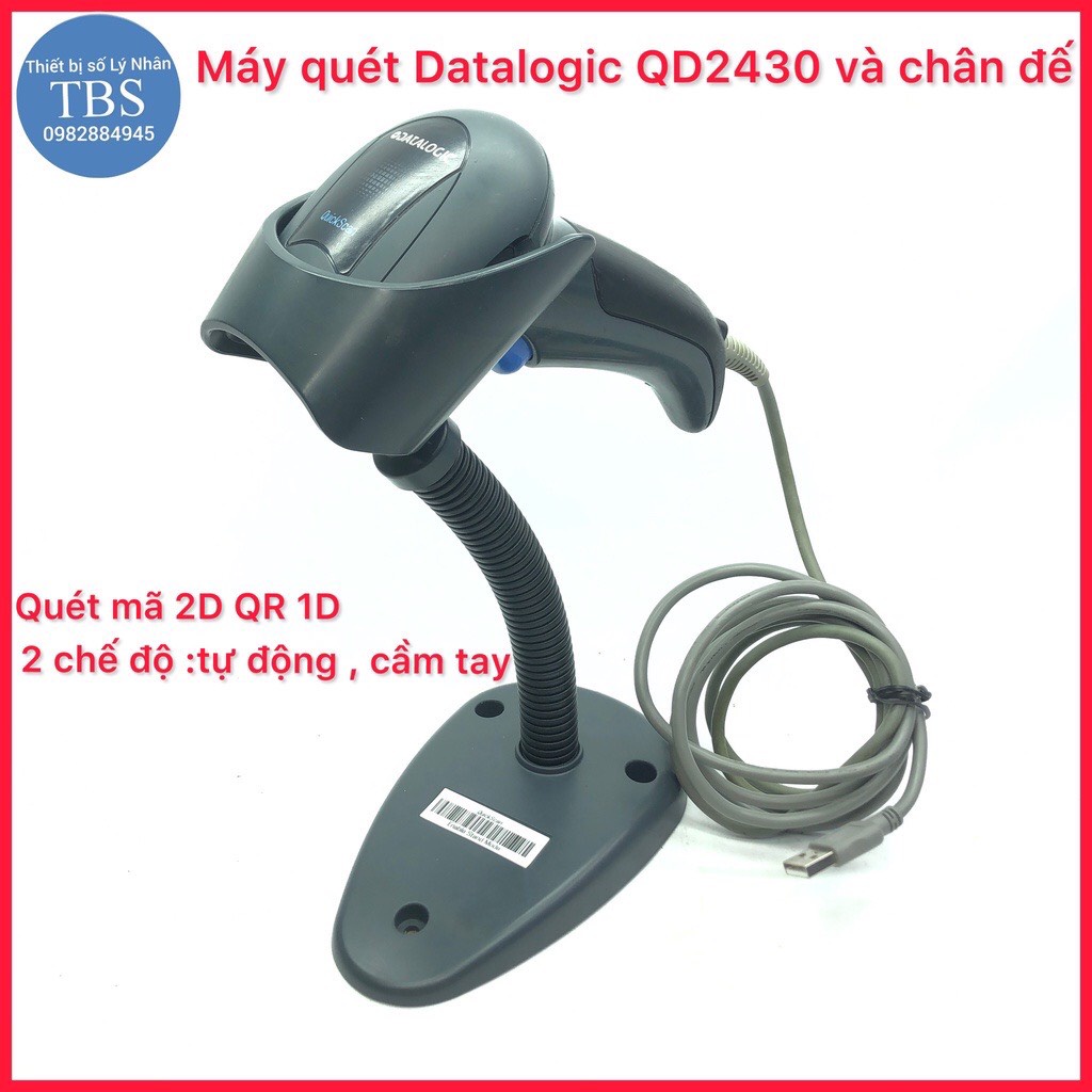 Máy quét Datalogic QD 2430 quyét mã 2D QR và 1D nhạy thương hiệu nổi tiếng Datalogic