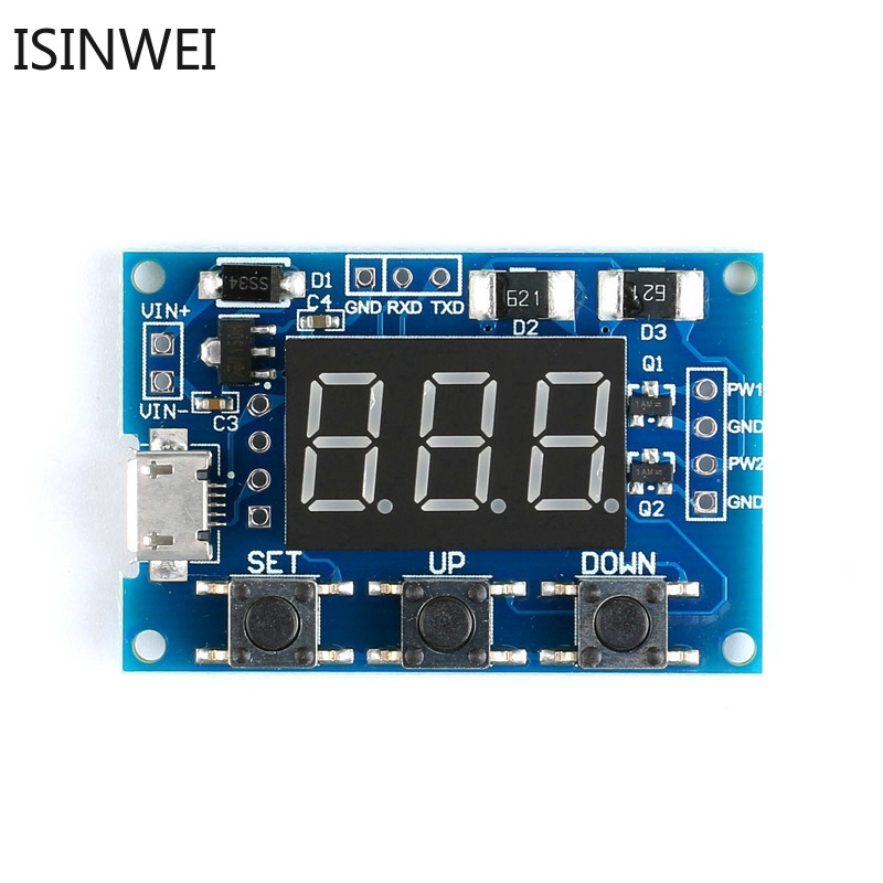 2 Channel PWM Generator Duty Cycle Pulse Frequency Module LED Digital Tube Board Module XY-PWM