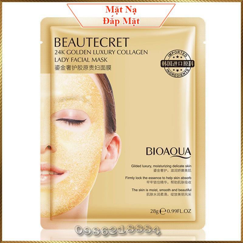 Mặt nạ thạch vàng Collagen Bioaqua Beautecret 24k Golden Luxury Collagen CBB7