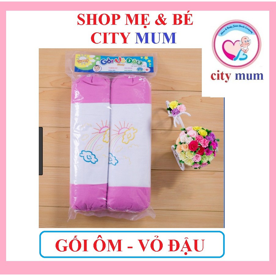 Bộ Gối Chặn Bằng Vỏ Đậu Dùng Cho Bé Sơ Sinh,Gối Ôm Cho Bé Hàng Việt Nam ( 17x 45 CM )