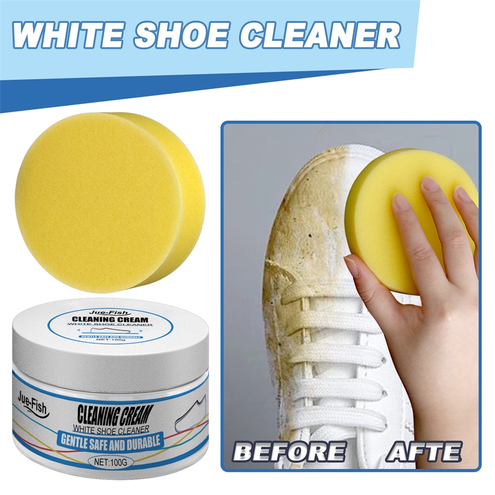 Kem làm sạch giày Wave Small White, Một lần lau làm cho giày trắng, Dụng cụ không cần giặt, Giày thể thao Làm sạch giày vải, Loại bỏ vết bẩn