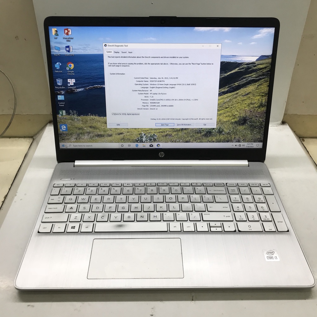 Laptop HP 15s-fq1107TU 193Q3PA 💖Intel Core i3-1005G1, 4GB RAM, 256GB SSD💖