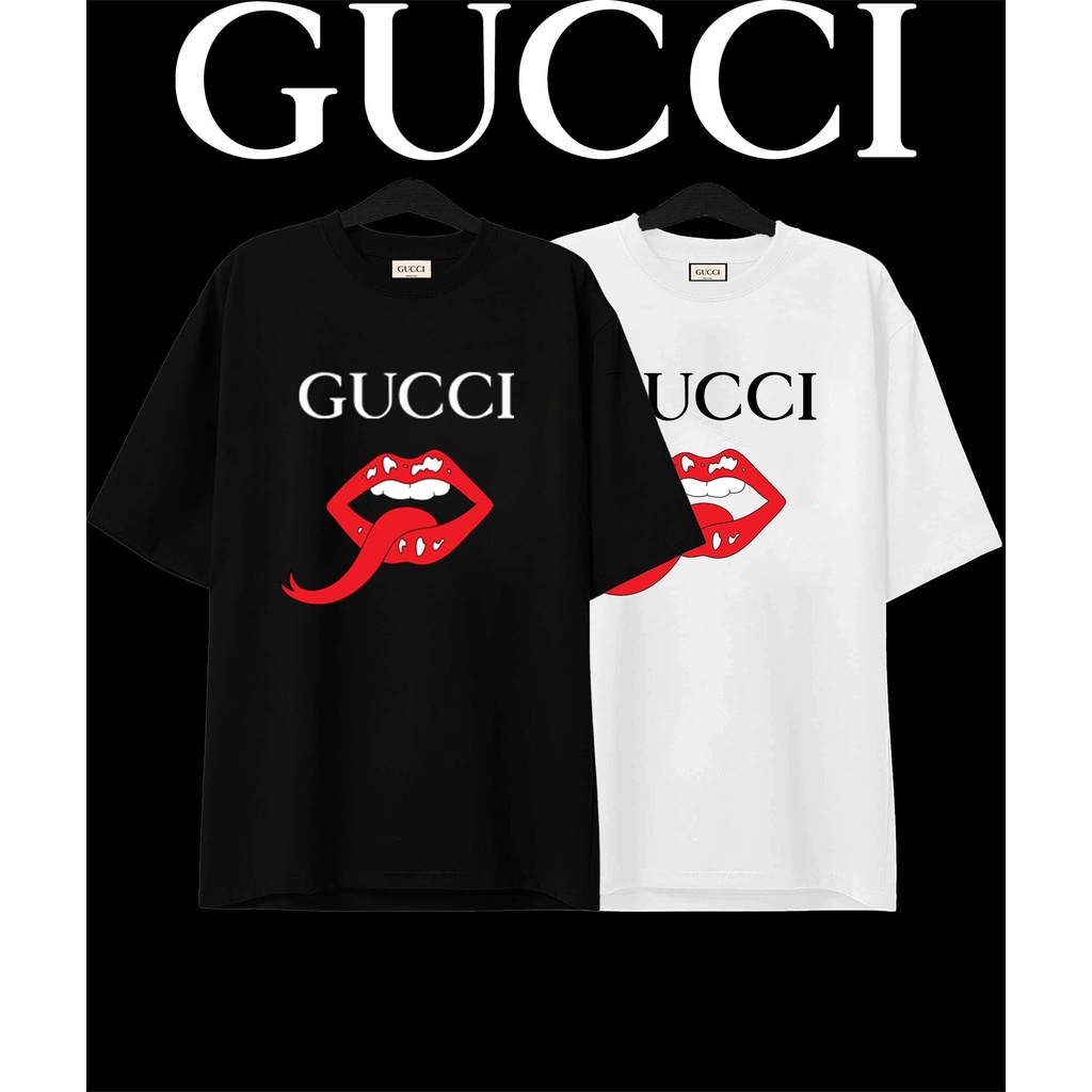 [ HOT TREND ] Áo thun tay lỡ Unisex GUCCI Lip,áo thun nam nữ ASTRONAUT.CLOTHING