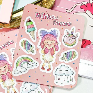 Set sticker Giấc Mơ Cầu Vồng - Sticker Rainbow Dream