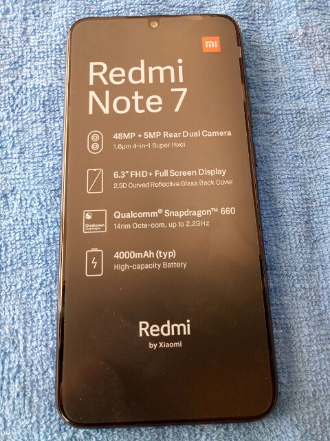 Redmi Note 7  chính hãng  bảo  hành  18 tháng +tặng  kính cường  lực chống vỡ man hình