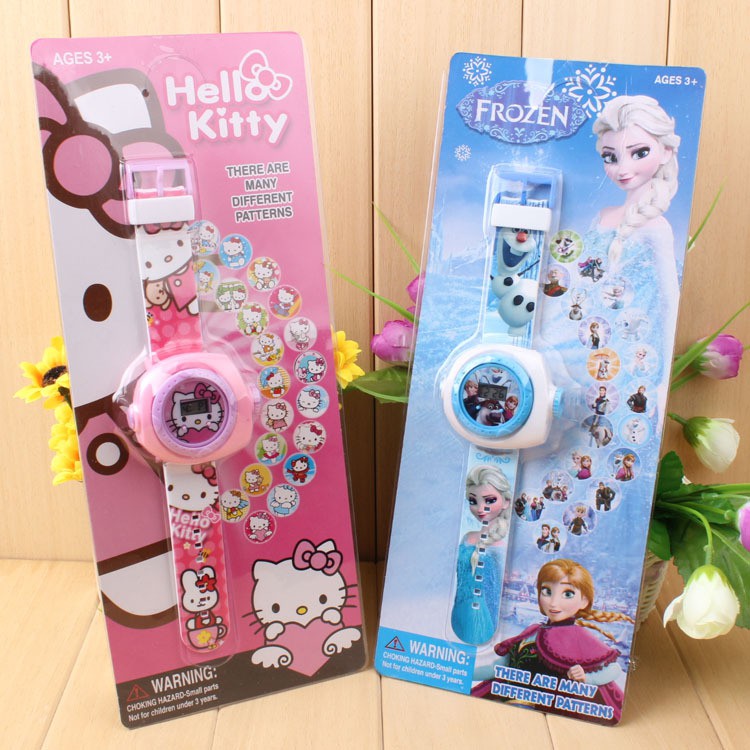 (Có sẵn) Đồng hồ trẻ em phim Hello Kitty công chúa Elsa  M864916