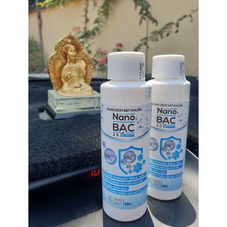 Dung dịch Nano Bạc chai 100ml cho máy phun khói khử trùng, khử khuẩn nhà cửa, xe ô tô, văn phòng...
