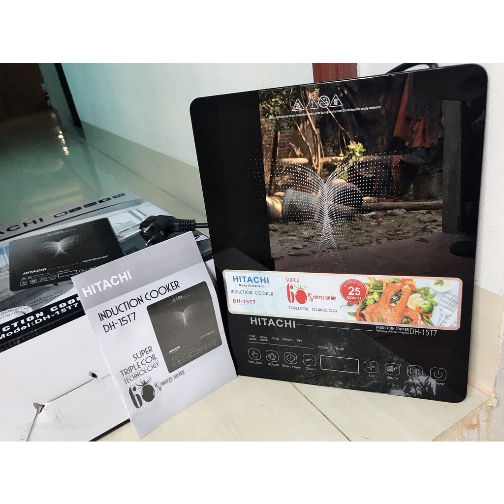 Bếp từ đơn cảm ứng cao cấp Hitachi DH-15T7 2200W ( tặng kèm nồi )