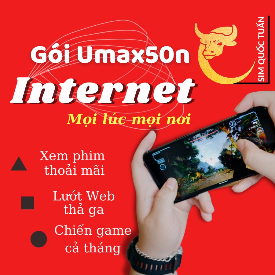 Sim 4G Viettel 12Umax50n miễn phí 1 năm Không Giới Hạn Dung Lượng Tốc Độ Cao