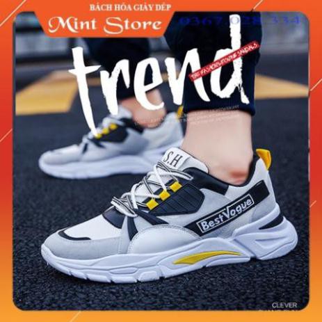 Xả Mới - GIÀY THỂ THAO NAM, GIÀY SNEAKER NAM ĐẾ CAO 3 CM TĂNG CHIỀU CAO BEST VOGUE G 107 AL6 " , > .