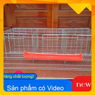 Chuồng nuôi gà đẻ công nghiệp -Lồng gà đẻ 3 ngăn - 3 cửa nuôi từ 6 đến 9 con gà mái sinh sản
