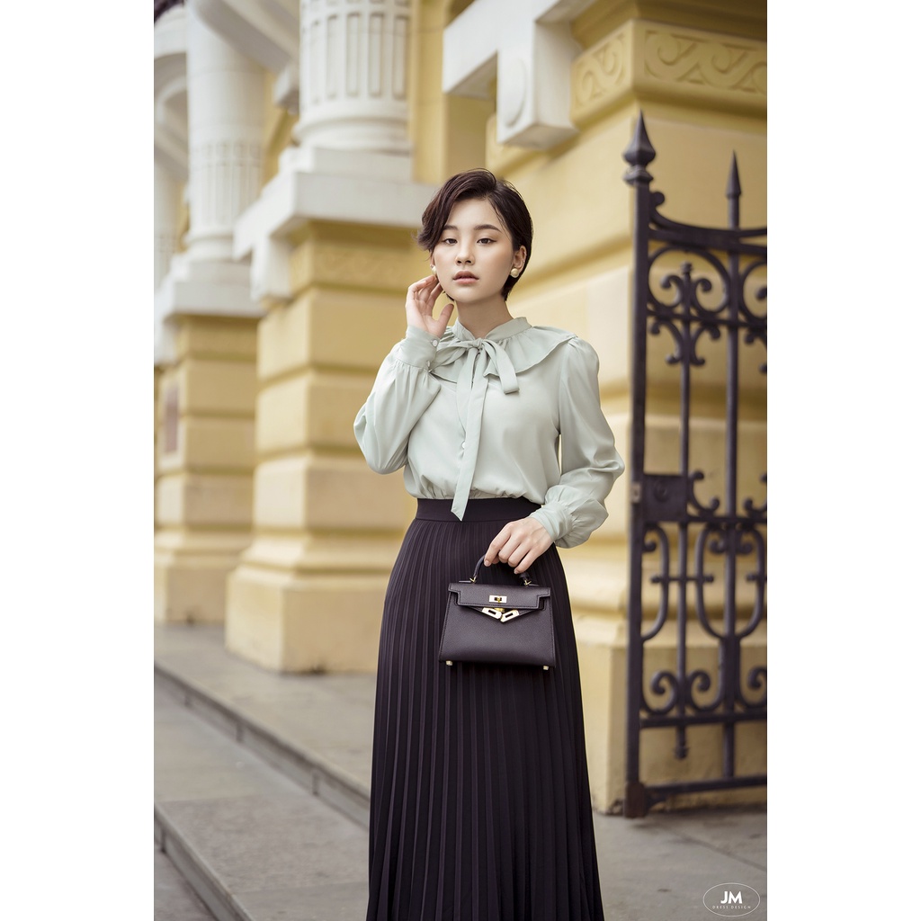 Áo JM Dress Desgin sơ mi cổ bèo 2S04.2204K