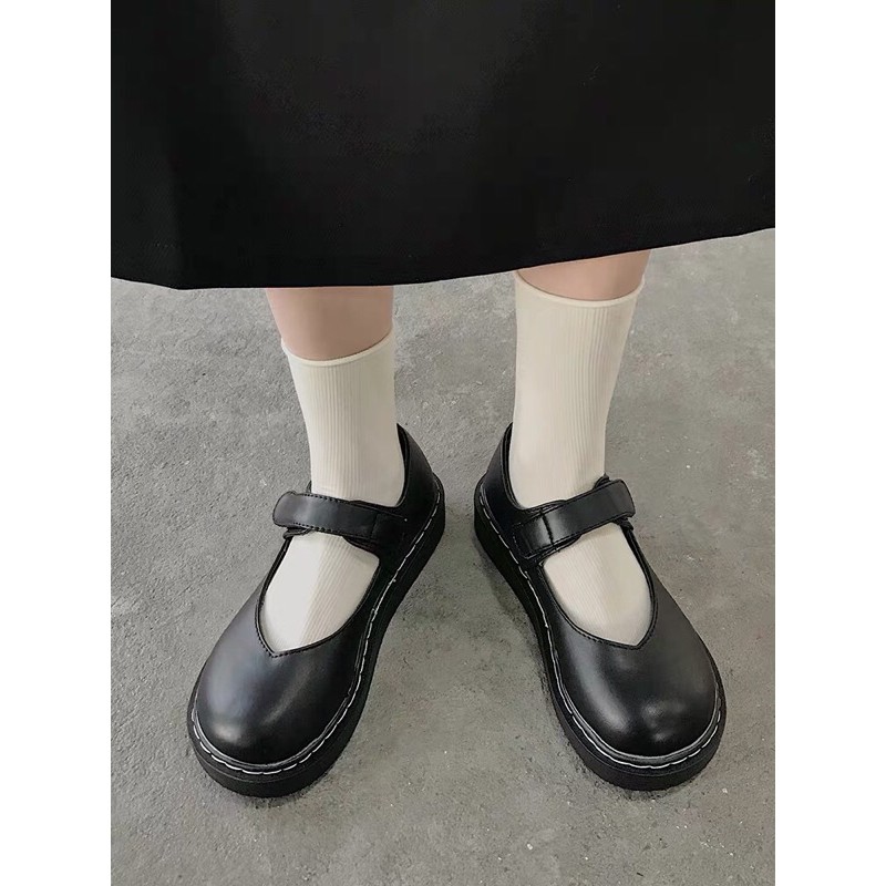 Giày lolita mũi tròn phong cách vintage kèm ảnh thật