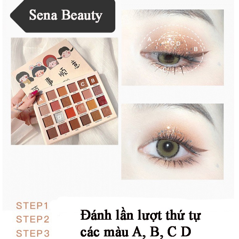 Bảng Phấn Mắt Nhũ Lì 24 Ô Ruhuatuo Em Bé Nhật Bản | BigBuy360 - bigbuy360.vn