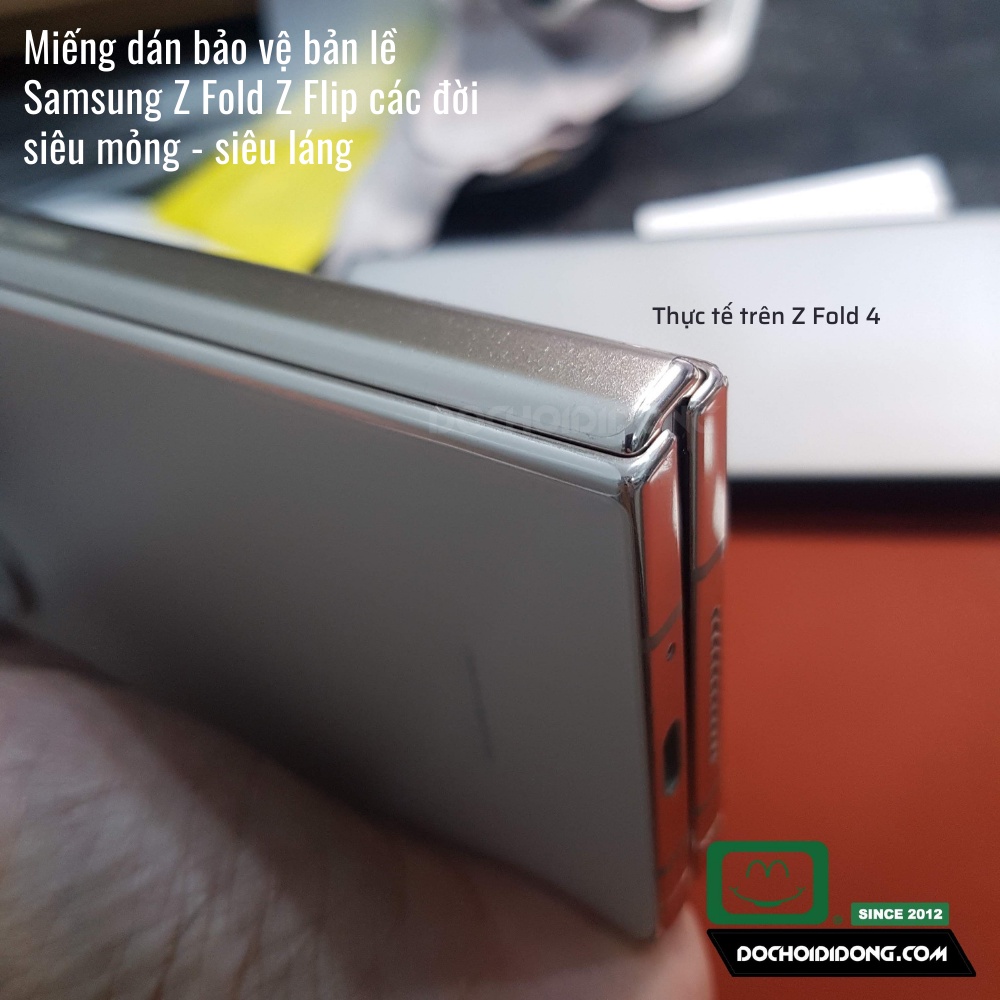 Combo 2 miếng dán bảo vệ bản lề  Samsung Z Fold 2 3 Fold4 Fold5 - Flip 2 3 Flip4 Flip5 các loại nhám siêu mỏng