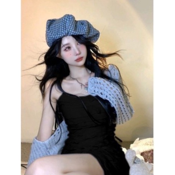 Đầm body from ngắn chất vảy y hình