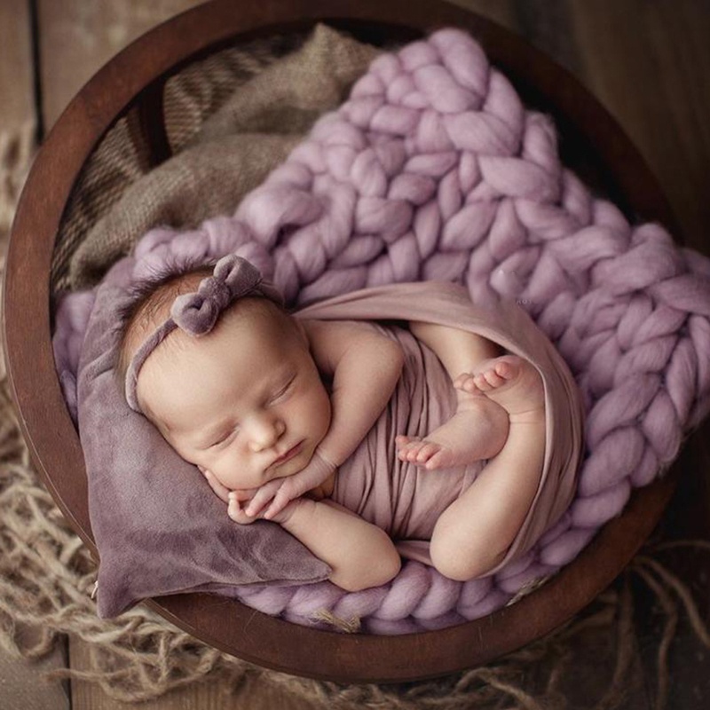Bộ 2 Băng Đô Và Gối Mini Chụp Ảnh Cho Bé