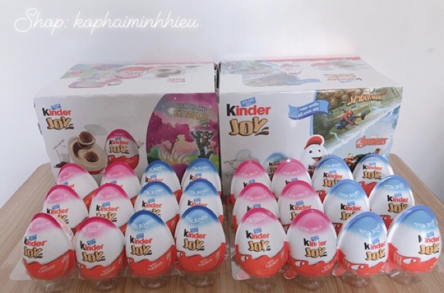 Trứng chocolate-đồ chơi Kinder Joy Ấn Độ, combo 12 quả