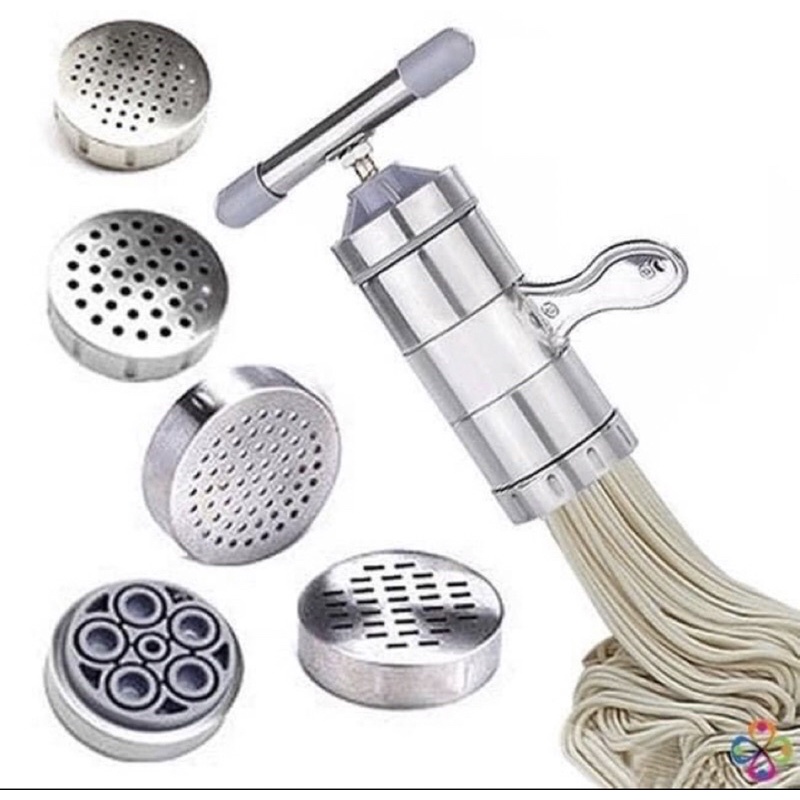 Máy làm bún tươi, mỳ sợi gia đình 5 lưỡi cắt. Khuôn bún 5 đầu