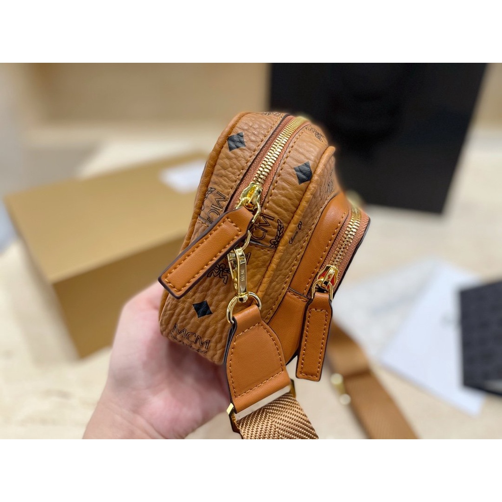 MCM Túi Đeo Chéo Phong Cách Vintage Hàn Quốc Thời Trang Cho Nữ