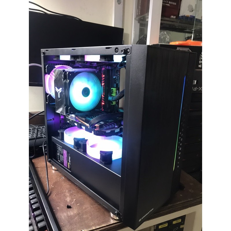 Case máy tính h310/ i3-9100f/ ram 8gb/ ssd120gb, nguồn fan tản vỏ led đẹp 95 | BigBuy360 - bigbuy360.vn