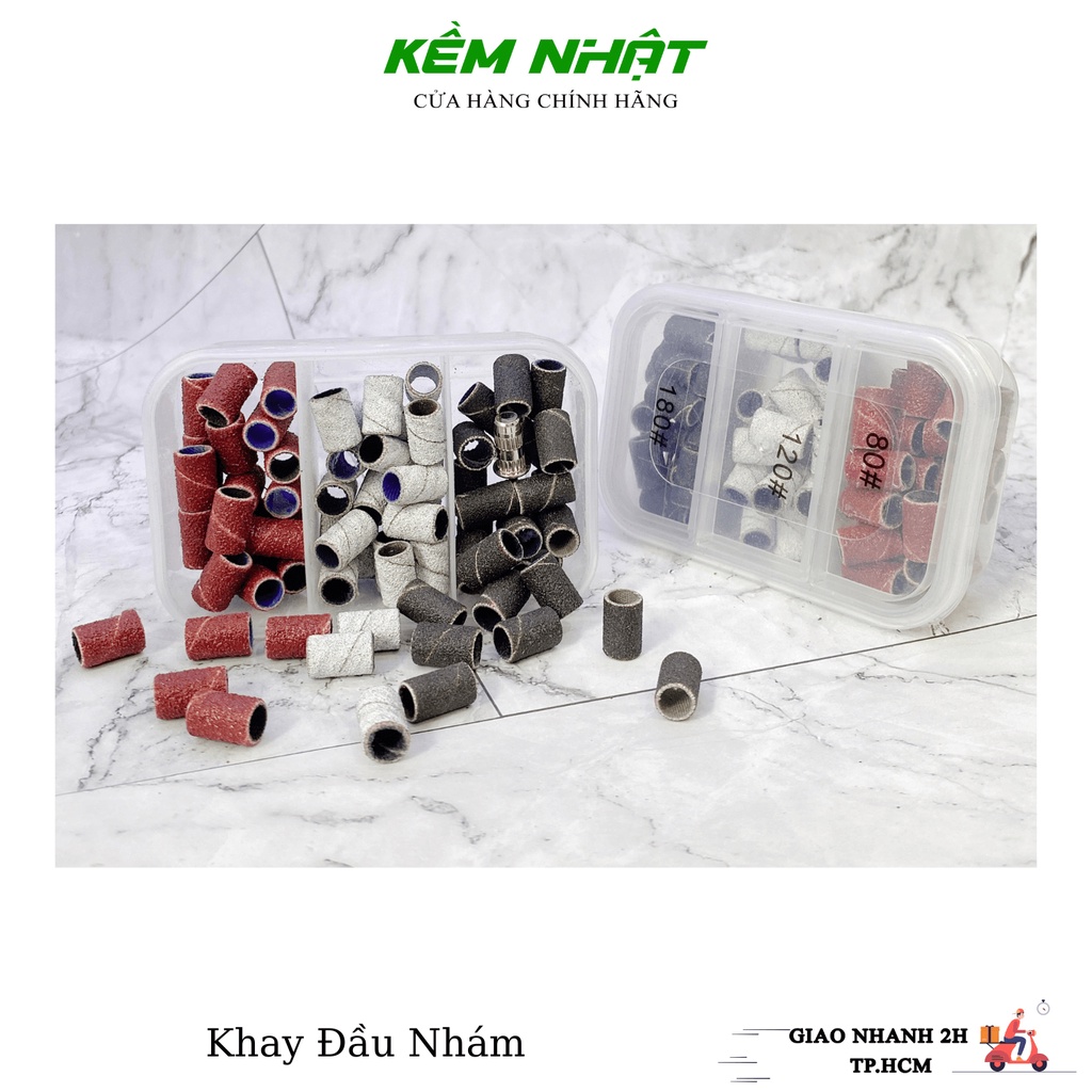 Khay Đầu Mài Giấy Nhám Móng