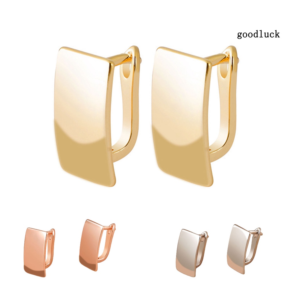 1 Đôi Bông Tai Hình Vuông Thanh Lịch Thời Trang Dành Cho Nữ