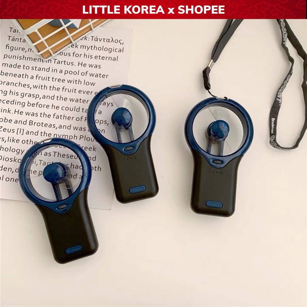 Quạt Cầm Tay Mini Dùng Pin BOOKSTONE - LITTLE KOREA