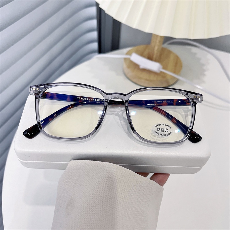 Mắt Kính TR90 Chống Ánh Sáng Xanh Hình Chữ Nhật Thời Trang Chất Lượng Cao