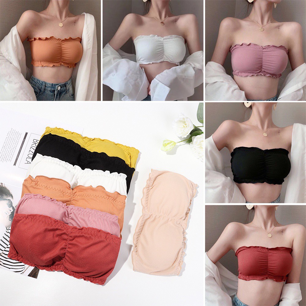 Áo ngực không dây không gọng có mút nâng ngực thời trang quyến rũ cho nữ