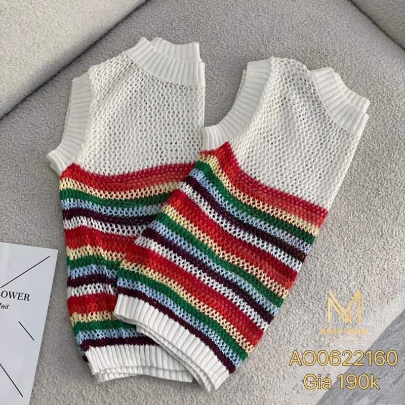 ÁO BA LỖ MONGTOGI LƯỚI PHỐI MÀU