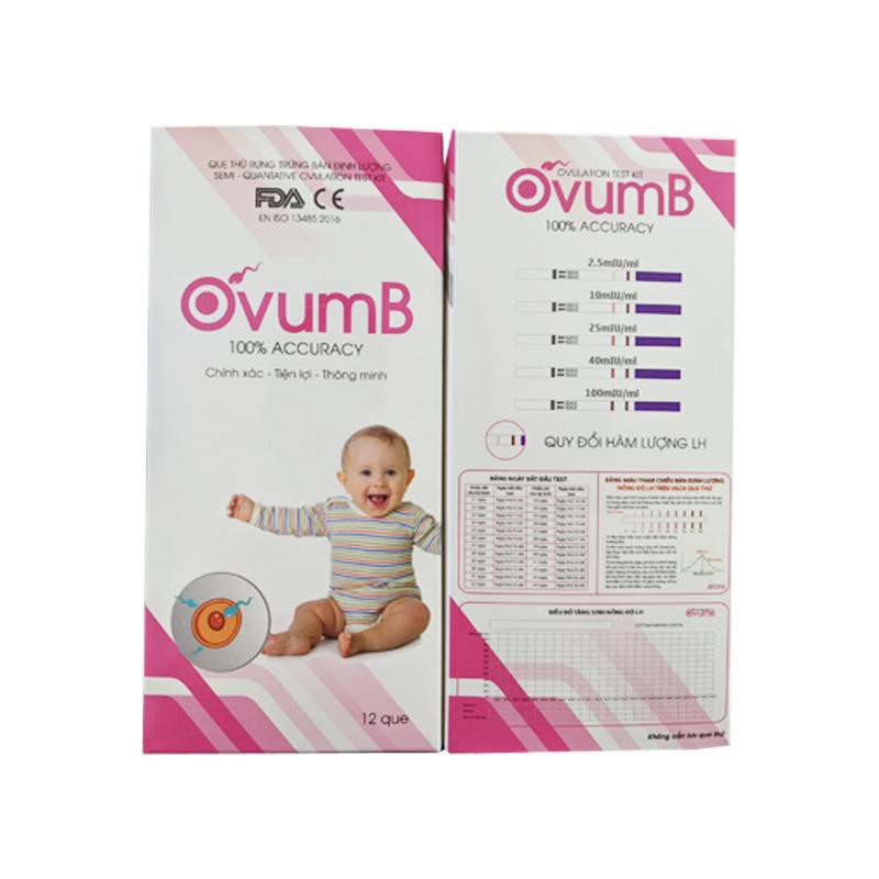 Que thử trứng OvumB chính xác 99% - hộp 12 que