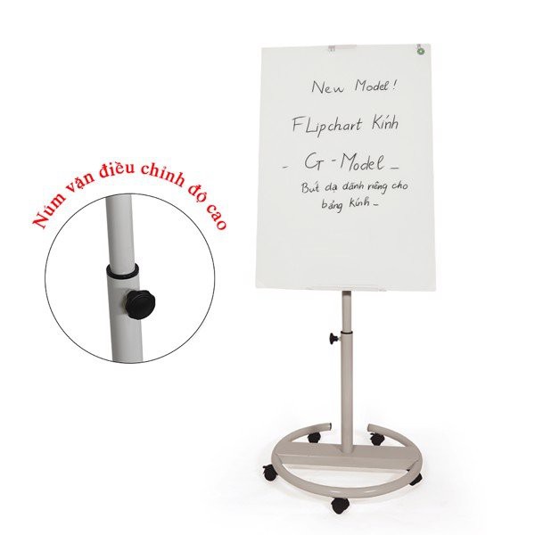 BẢNG FLIPCHART GLASS MODEL CAO CẤP 70 x 100cm