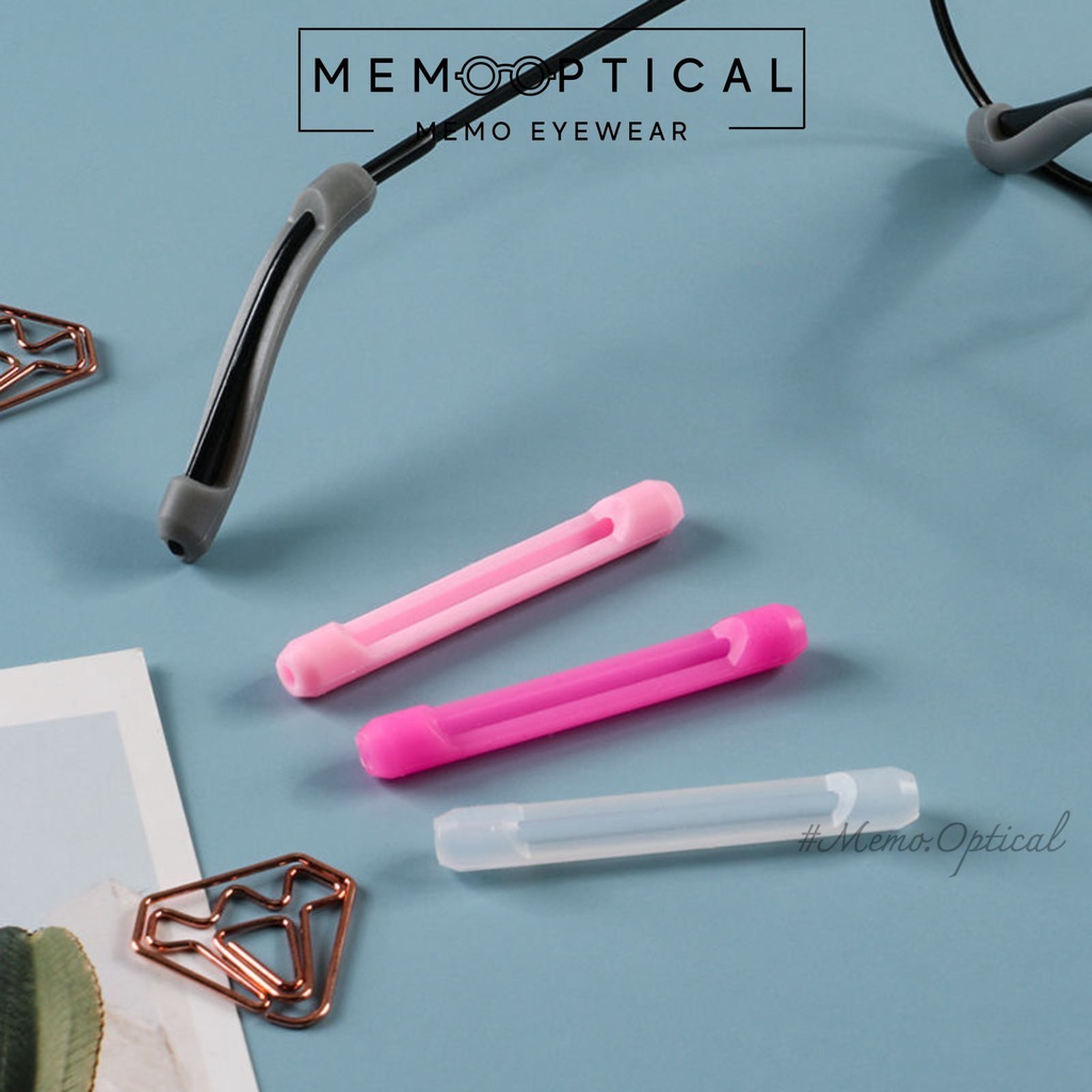 Đệm Cao Su Bọc Chân Gọng Kính Lớn Chống Rơi Trượt Mắt Kính,Miếng Bọc Càng Kính Êm Tai Memo Optical - Nhiều cỡ