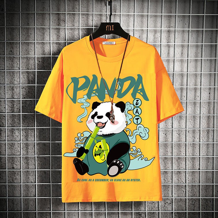 Bộ Đồ Nam Nữ Thể Thao Unisex Quần Short Áo Thun In Họa Tiết Gấu Trúc PANDA Ulzzang Mixx QA NAM 092