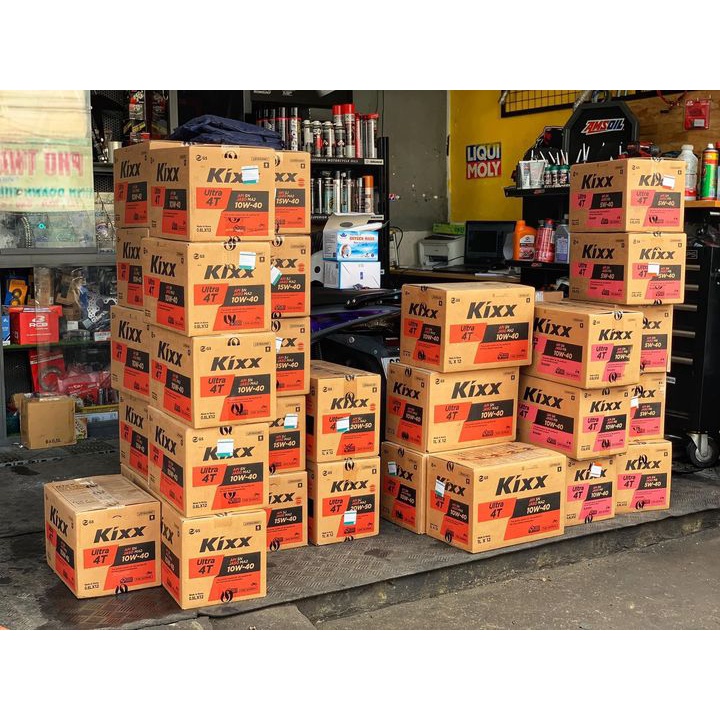 DẦU NHỚT XE SỐ VÀ XE CÔN TAY KIXX ULTRA 4T SN 10W-40 0.8L