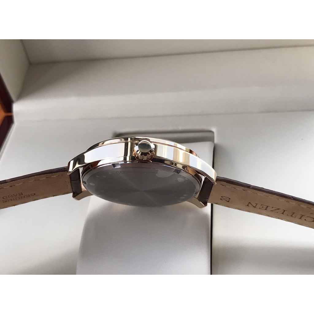 Đồng hồ nam chính hãng Citizen Automatic NH8353-18A - Máy cơ tự động - Kính cứng - Dây da