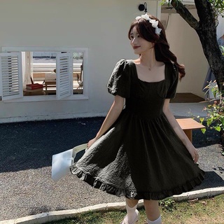 Ảnh thật bigsize minstore.vn ☘️☘️ đầm xoè cổ vuông bèo ☘️☘️