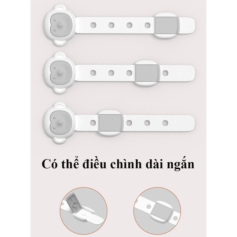 Khóa ngăn kéo, khóa tủ lạnh an toàn cho bé hình chú Chó và hình mặt khỉ