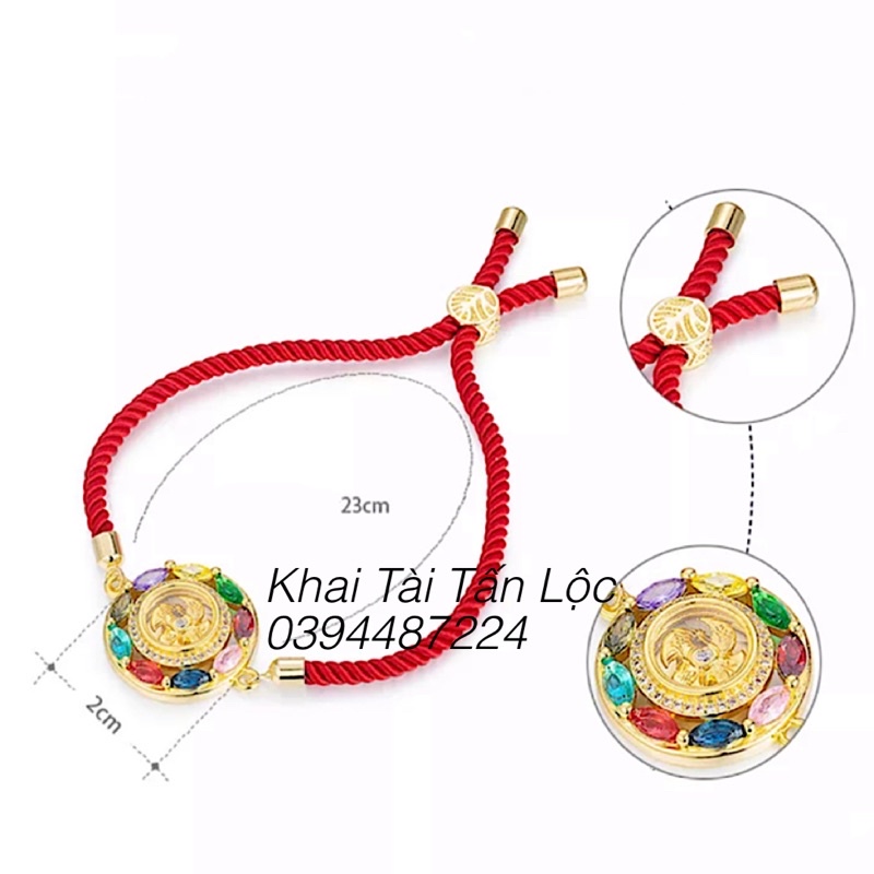VÒNG TAY CHUYỂN VẬN PHONG SINH THUỶ KHỞI DÂY ĐỎ