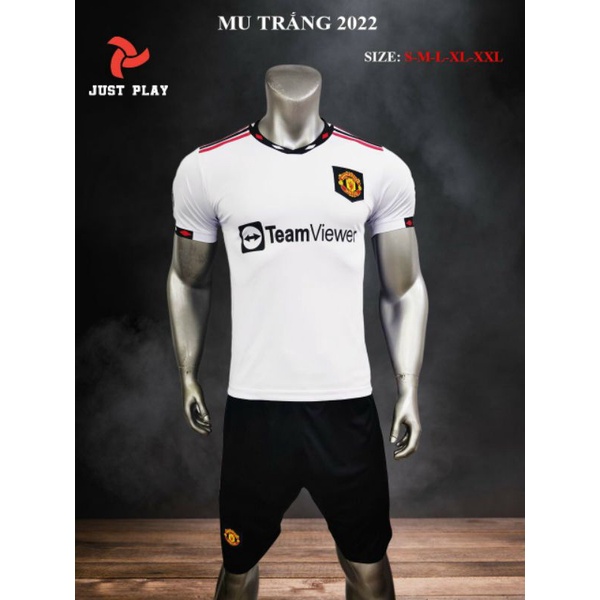 BỘ ĐỒ ĐÁ BANH REAL TRẮNG TAY DÀI MỚI 2023