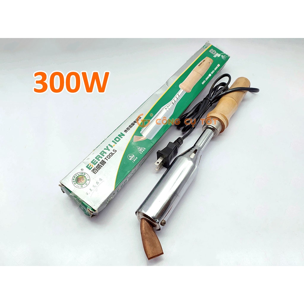Mỏ hàn dẹp cán gỗ Berrylion (200W, 300W)