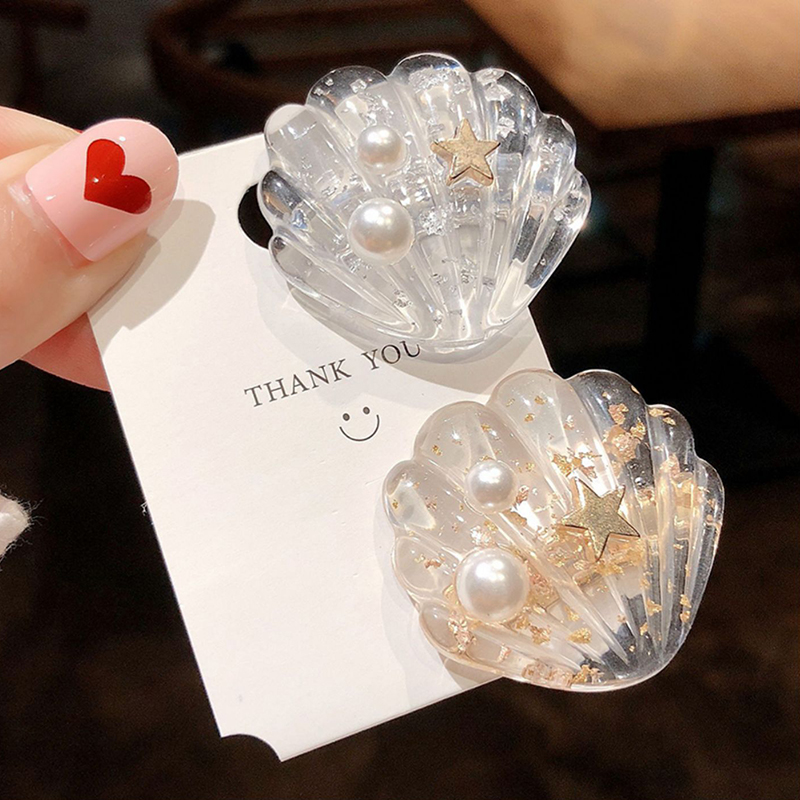 Kẹp Tóc Hình Sao Biển Đính Đá Xinh Xắn