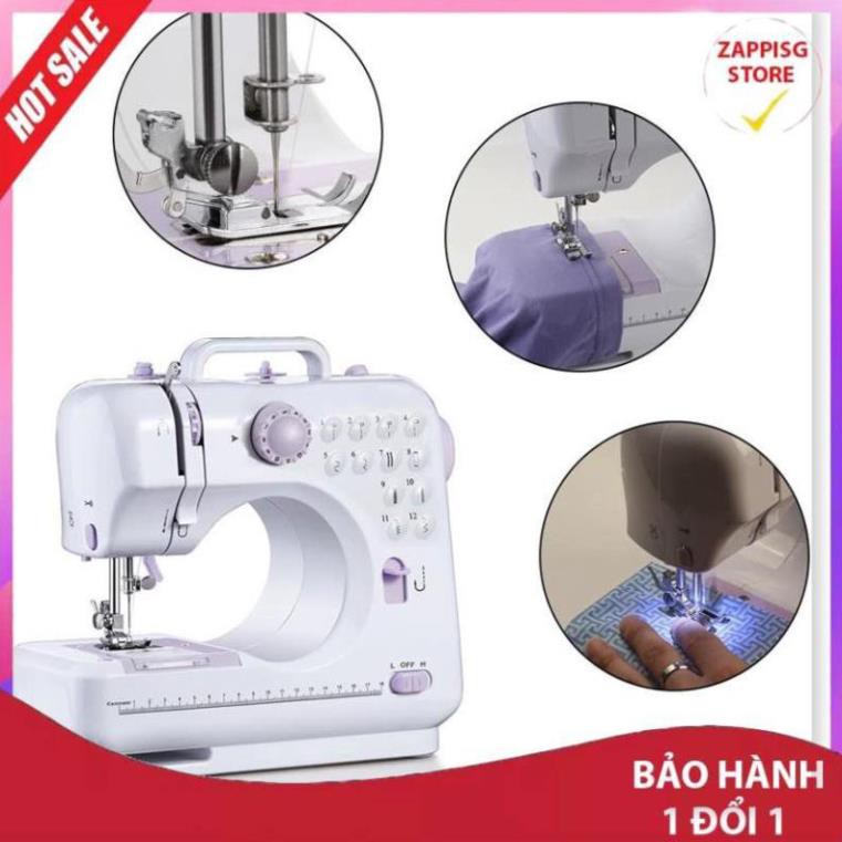 Sale Máy may mini gia đình FHSM 505A Cao Cấp, Phiên Bản Mới 12 Kiểu May- Lựa Chọn Hàng Đầu