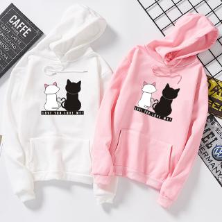 Áo hoodie dáng rộng thời trang Hàn Quốc cá tính thích hợp cho cặp đôi