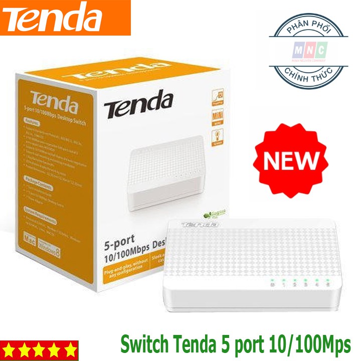 BỘ CHIA MẠNG 5 CỔNG SWITCH TENDA 5 PORT S105