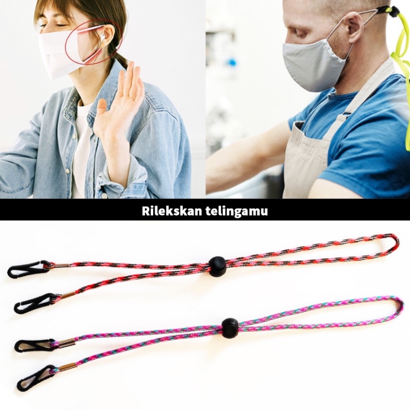 Adjustable Mask Holder Lanyard Strap/Extension Mask Hanging Buckle Lanyard Anti Lost Mask Rope