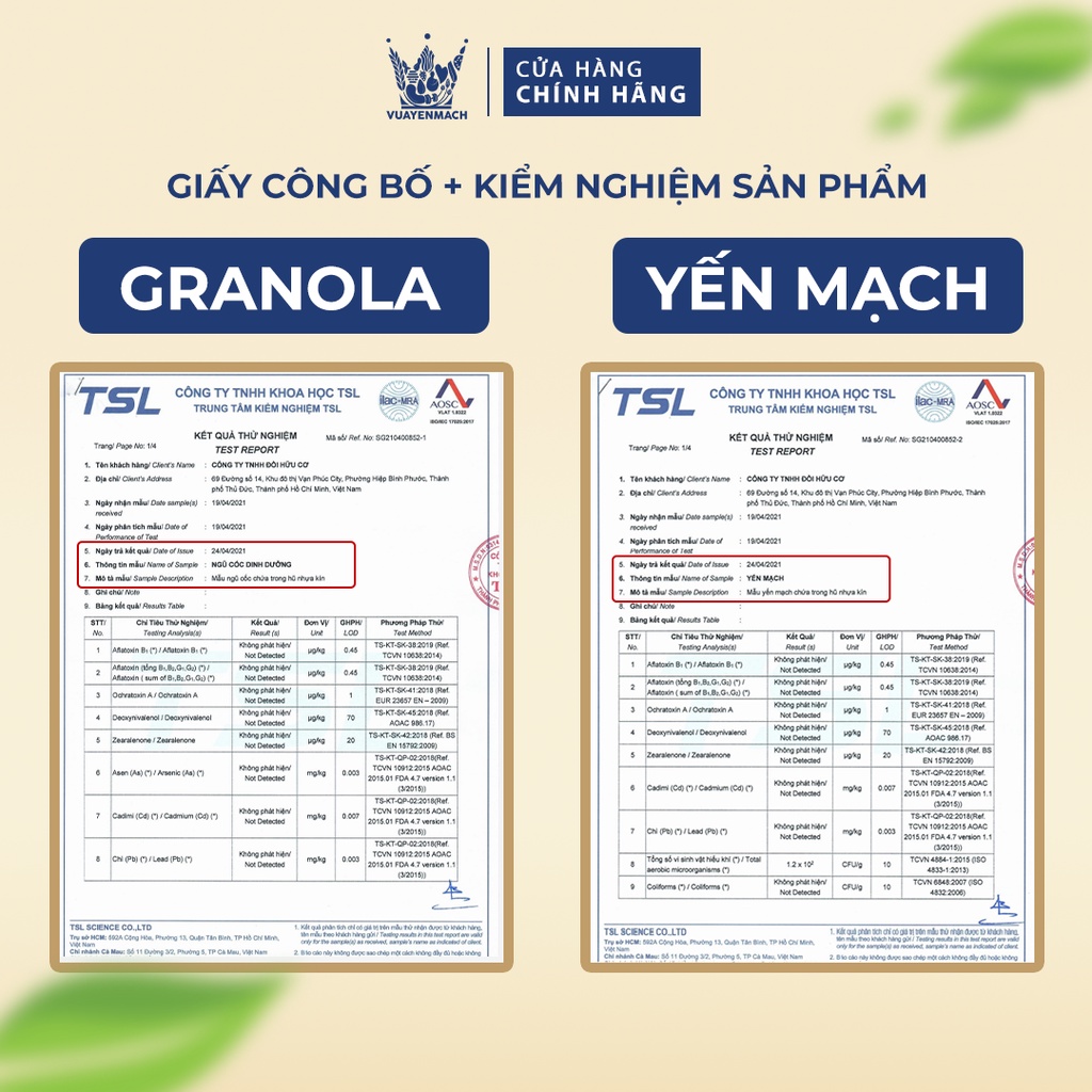 [Combo Chuẩn Dáng] Granola Ăn Kiêng Siêu Hạt 500gr + Yến Mạch Ăn Kiêng 500gr Nhập Khẩu Úc Vua Yến Mạch